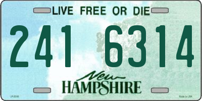 NH license plate 2416314