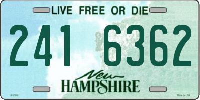 NH license plate 2416362