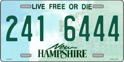 NH license plate 2416444
