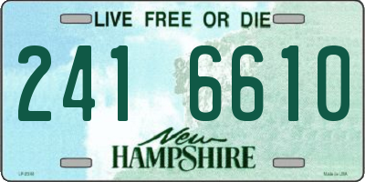 NH license plate 2416610