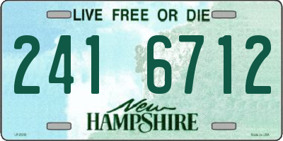 NH license plate 2416712