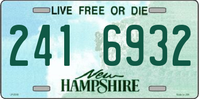 NH license plate 2416932