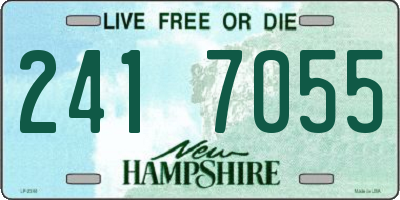 NH license plate 2417055