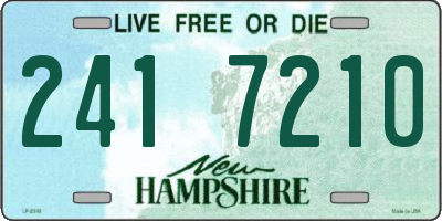 NH license plate 2417210