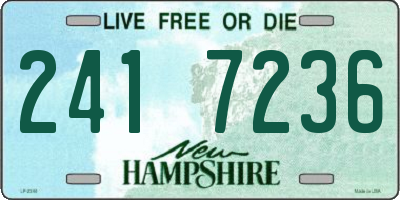NH license plate 2417236