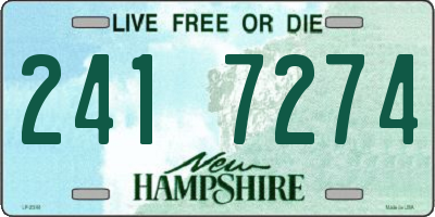 NH license plate 2417274