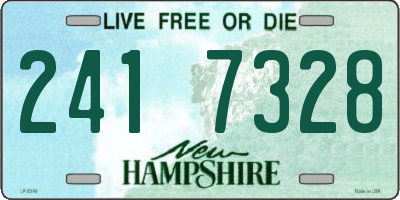 NH license plate 2417328