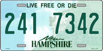 NH license plate 2417342
