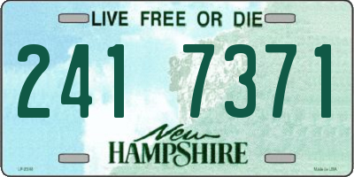 NH license plate 2417371