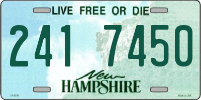 NH license plate 2417450