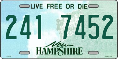 NH license plate 2417452