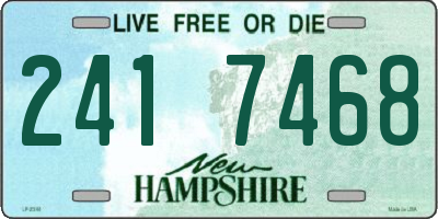 NH license plate 2417468