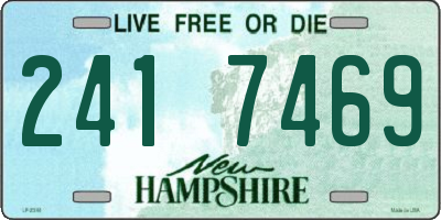 NH license plate 2417469