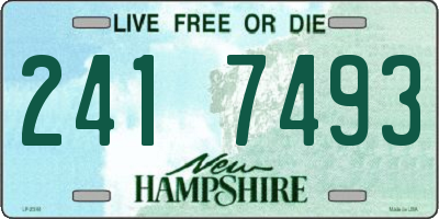 NH license plate 2417493