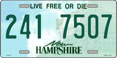 NH license plate 2417507