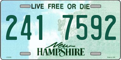 NH license plate 2417592