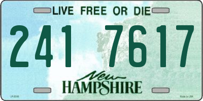 NH license plate 2417617