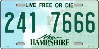 NH license plate 2417666