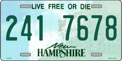 NH license plate 2417678