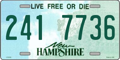 NH license plate 2417736
