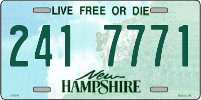 NH license plate 2417771