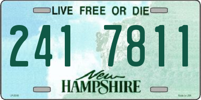 NH license plate 2417811