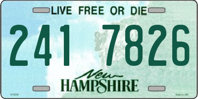 NH license plate 2417826