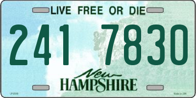 NH license plate 2417830
