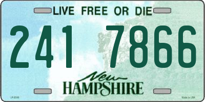 NH license plate 2417866