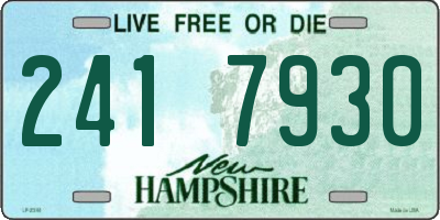 NH license plate 2417930