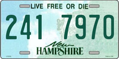 NH license plate 2417970