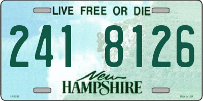 NH license plate 2418126