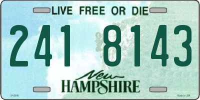 NH license plate 2418143