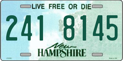 NH license plate 2418145