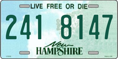 NH license plate 2418147
