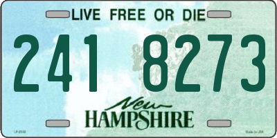 NH license plate 2418273