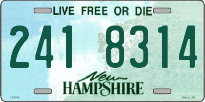 NH license plate 2418314
