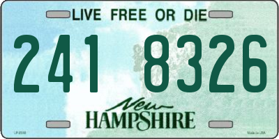 NH license plate 2418326