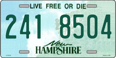NH license plate 2418504