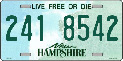 NH license plate 2418542
