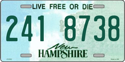 NH license plate 2418738