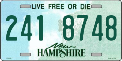 NH license plate 2418748
