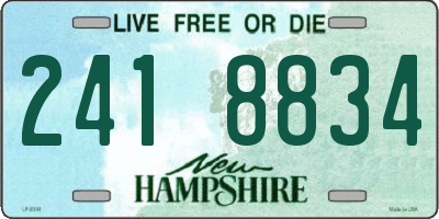 NH license plate 2418834