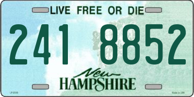 NH license plate 2418852