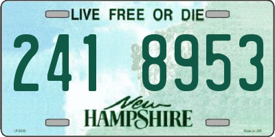 NH license plate 2418953