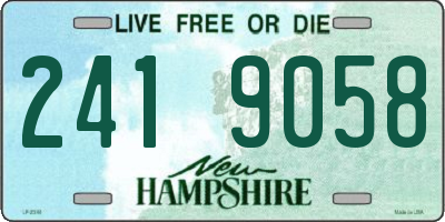 NH license plate 2419058