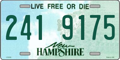 NH license plate 2419175
