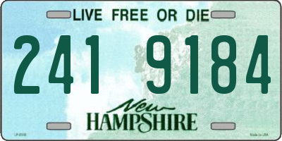 NH license plate 2419184
