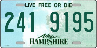 NH license plate 2419195