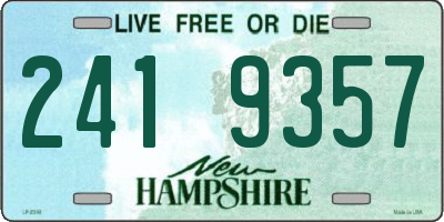 NH license plate 2419357